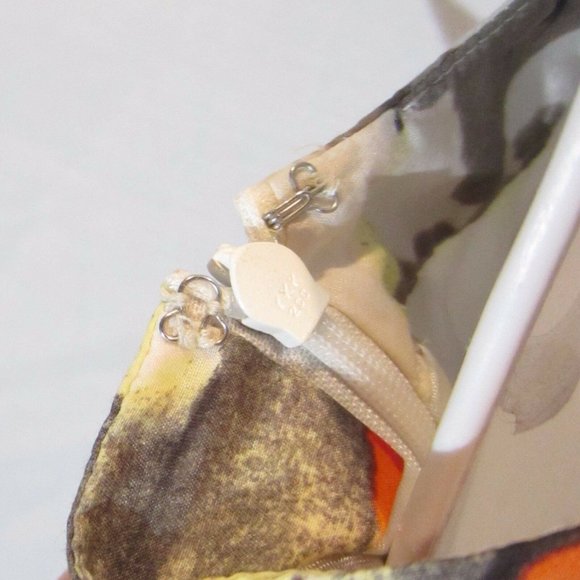 BANANA REPUBLIC Silk blend Dress sz 0 - Orange Blossom Sleeveless Pleated - Picture 5 of 8